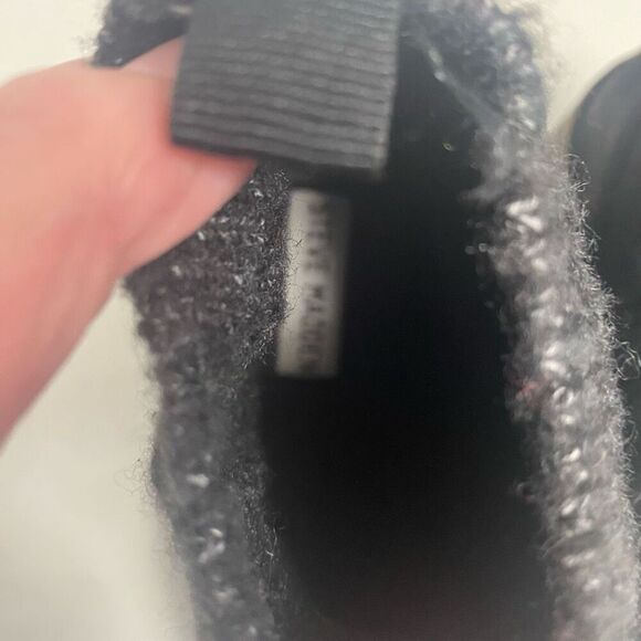 STEVE MADDEN Apollo Women’s Bootie Black Gray Size 7 Round Toe New No Box - Picture 8 of 12